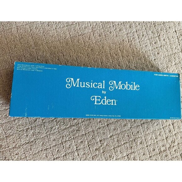 New In Box Vintage 1978 EDEN Musical Mobile Clowns Crib Toy Twinkle Little Star - Picture 1 of 3